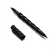 UZI Tactical Pen Defender Tactical Glass Breaker Pen with Glassbreaker Carbide Tip Striking Point Black