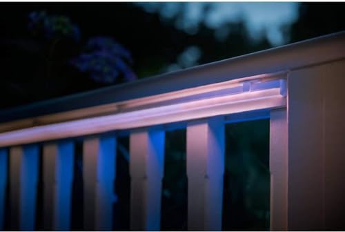 White & Color Ambiance Outdoor Lightstrip (5 m), dimmbarer LED Streifen für das Hue Lichtsystem mit 16 Mio. Farben, smarte Lichtsteuerung über Sprache oder App