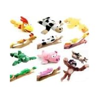 6pc Slingshot Flying Screaming Monkey Toy Flingshot Dog