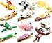 Playmaker Toys - Flying Screaming Flingshot Slingshot Animal Novelty Plush Doll Toy, Launches up to 50 Feet (- Complete 6 Set)