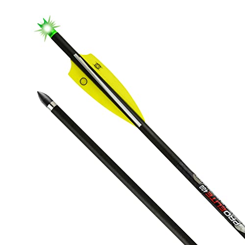 TenPoint Lighted Pro Elite 40020" Carbon Crossbow Arrows, Pack of 3