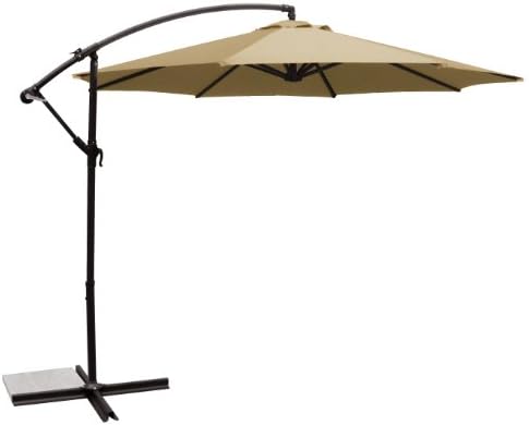 Amazon Com South Mission Deluxe Natural 10 Offset Outdoor Patio Umbrella Outdoor Sand Patio Umbrellas Garden Outdoor