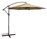 Ace Evert Offset Umbrella 8074, 10 ft, Polyester, Beige