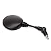 Triclicks Motorcycle Rear View Side Mirrors Folding Round Mirrors For Harley Suzuki Yamaha Honda Kawasaki ATV Electric Bicycles Scooters w/ 8mm and 10mm Thread, Black