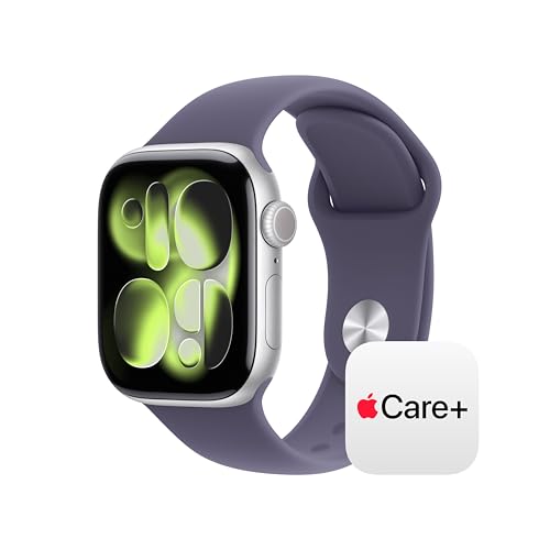 Apple Watch Series 11 [GPS 42mm] Smartwatch with Silver Aluminium Case with Pur…