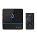 Wireless Doorbell, X-Sense Doorbell Chime Kit, 56 Melodies and 5 Volume Levels, Operating at 2,000 Feet Ultra-Long Range with 1 Plug-in Receiver, CD Quality Sound and LED Flash, Black