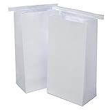 Classic White Vomit/Barf Bags - Travel Motion & Morning Sickness Bags (25/Pk)