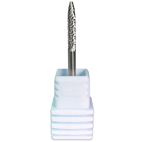 Pana 3/32" Under Nail Cleaner Safety Nail Carbide Bit - Silver Color (Grit: Fine - F) for Electric Dremel Drill Machine