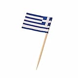 US Toy Greek Flag Theme Food Toothpicks (Lot of 144)
