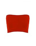 Sugar Lips Seamless Crop Tube Top-Red