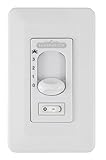 Fanimation CW1SWWH Wall Control Fan and Toggle on Off Light 3-Speed/Non-Rev