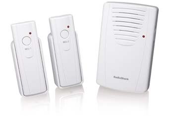 Radio Shack wireless two-bell door chime 61-140