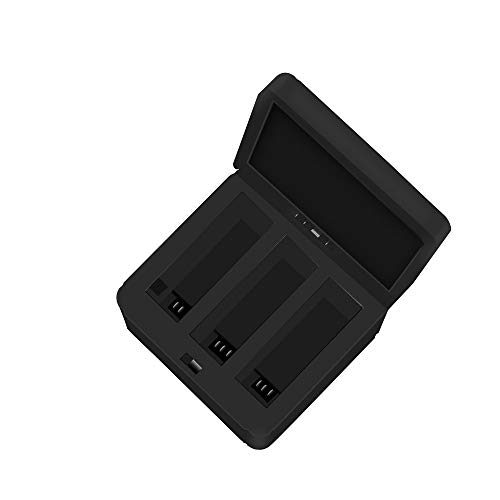 Sodoop Charger for DJI OSMO Action Camera, 3 Battery Smart QC 3.0 Fast Charger USB Charging Box with Type-C Charging Line Accessories Set for DJI OSMO Action 4K Camera
