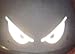 Reflective Evil Eyes in White - 5 3/4
