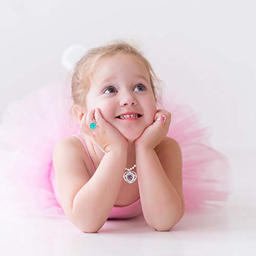 image for WATINC 42Pcs Princess Pretend Jewelry Toy Girl’s Jewelry Dress Up Pl