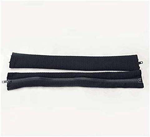 Shihualine(TM) Slipcovers Cloth Chair pads Removable Office Cover stretch cushion Resilient Fabric Chair Armrest Covers 55cm Black (Complete 2 Piece)