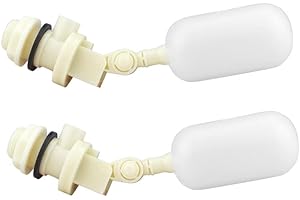 Cxztcl Float Ball Valve 2 Pack,1/2 Inch Water Float Valve with Adjustable Arm Filter for Livestock Water Trough,Water Tank,Pool,Pond,Fountain,Automatic Waterer Bowl Dog Horse