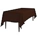 LinenTablecloth 60 x 126-Inch Rectangular Polyester Tablecloth Chocolate