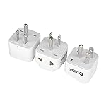 US-Plug-Adapter-Unidapt-EU-Europe-to-USA-American-Travel-Power-Plug-Adapter-Dual-Inputs-Safe-Grounded-Outlet-European-to-USA-Canada-Universal-Socket-Pack-of-3
