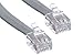 1st Choice Telephone Line Cord Heavy Duty Silver Satin 4 Conductor 14-ft