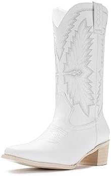 IUV Cowboy Boots For Women Western Boots Cowgirl Boots Embroidery