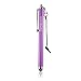 Wisdompro Stylus, 4.8 Inch Universal Microfiber Mesh Tip Styli with 2pcs Replacement Tips and Tether for Capacitive Touch Screen iPad, Tablet, iPhone, Samsung Galaxy Note/Tab and More (Purple)