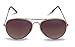 Stylle Classic Aviator Pilot Flat Lens Sunglasses For Men and Women with Protective Bag, 100% UV Protection - Pack of 2