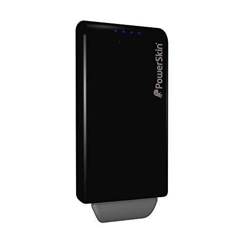 PowerSkin Hybrid Smartphones Battery Charger 2000mAh w/Built-in Micro USB Cable - Black