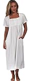 The 1 for U 100% Cotton Short Sleeve Nightgown with Pockets - Lara