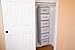 Adorn Home Essentials| Hanging Fabric Closet Shelf Organizer with Drawers| 6-Tier, Inst-Shelf Organizer Set| (GRAY)