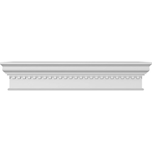 Endurathane Craftsman Crosshead w/Dentil Trim, 107" Bottom Width x 115 1/2" Top…