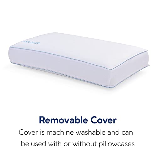 Classic Brands Cool Sleep Ventilated Gel Memory Foam Gusseted Pillow
