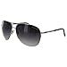 Kenneth Cole Reaction Half Rimless Aviator Sunglasses, White/Smoke Gradient