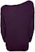 WearAll Women's Off-Shoulder Batwing Top - Purple - US 14-16 (UK 18-20)