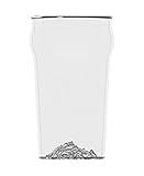 TopoCraft Mauna Kea Pint Glass made with Real USGS Topographical Data