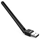 AUKEY WiFi Adapter, AC600 Dual Band USB Wireless Adapter with High-Gain Antenna for Windows 7, 8, 10, XP, Vista and Mac OS X 10.9, 10.10, 10.11