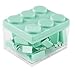 Stackable Brick Container with 1 1/4 Binder Clips - Medium - Qty 20 (Mint Green)