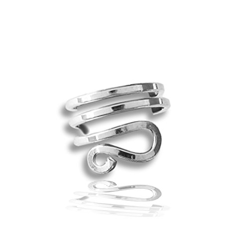 9WAVELOOPRSS Earcuff Sterling Silver