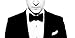 TINYHI Men's Pre-Tied Satin Formal Tuxedo Bowtie Adjustable Length Satin Bow Tie
