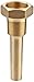 Miljoco W35B Brass Thermowell for Industrial Thermometer, 3-1/2