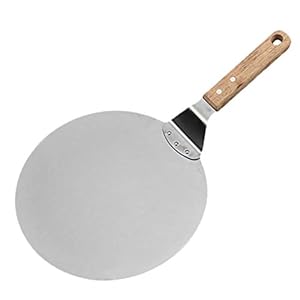 Meijin Pizza gereedschap Duurzame pizza paddle 10 inch roestvrij staal pizza spatel, geschikt voor oven pizza spatel…