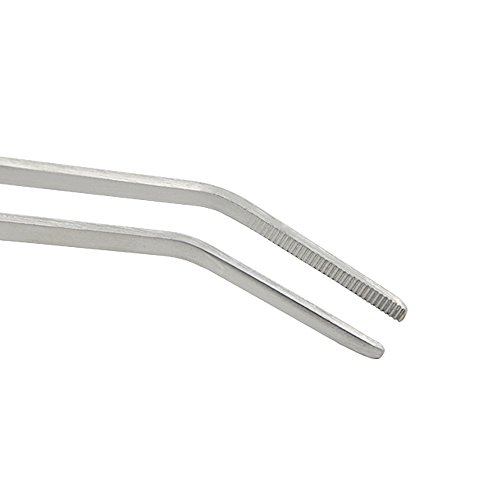 LILYS PET Straight and Bend Stainless Steel Super Thick Tweezers Set,Pliers Aquarium Tool Fish Tank Aquatic Plants Forceps Clip (10.5") - Thumbnail 4