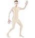 Ensnovo Adult Spandex One Piece Unitard Full Body Suit Costume Nude, S