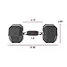 CAP Barbell Coated Dumbbell Weights with Padded Grip, 25-Pound