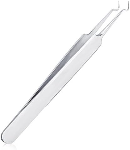Blackhead Tweezer Blackhead Extractor Stainless Steel Pimple Remover Clips Curved Needle By Aignis