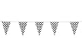 Awesome Race Car/Checkered Flag Decor/Supplies - 100 ft. Pennant Race Banner & 16 Race Luncheon Napkins