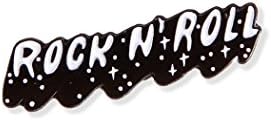 Rock n Roll Enamel Clothing Pin by Banana Bones