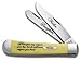 Case XX Knives Father and Daughter Yellow Delrin Trapper Stainless Pocket Knife CAT-FD/Y