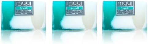 Maui Soap Co. Hawaiian Organic Coconut Oil &amp; Glycerin Bath Soap (Pack of 3)
