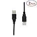 (2 Pack) 3 ft Hi-Speed USB 2.0 Cable Type A Male to Type A Male